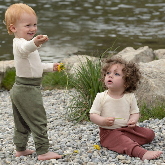 Pantalon confort bébé laine et soie - ENGEL