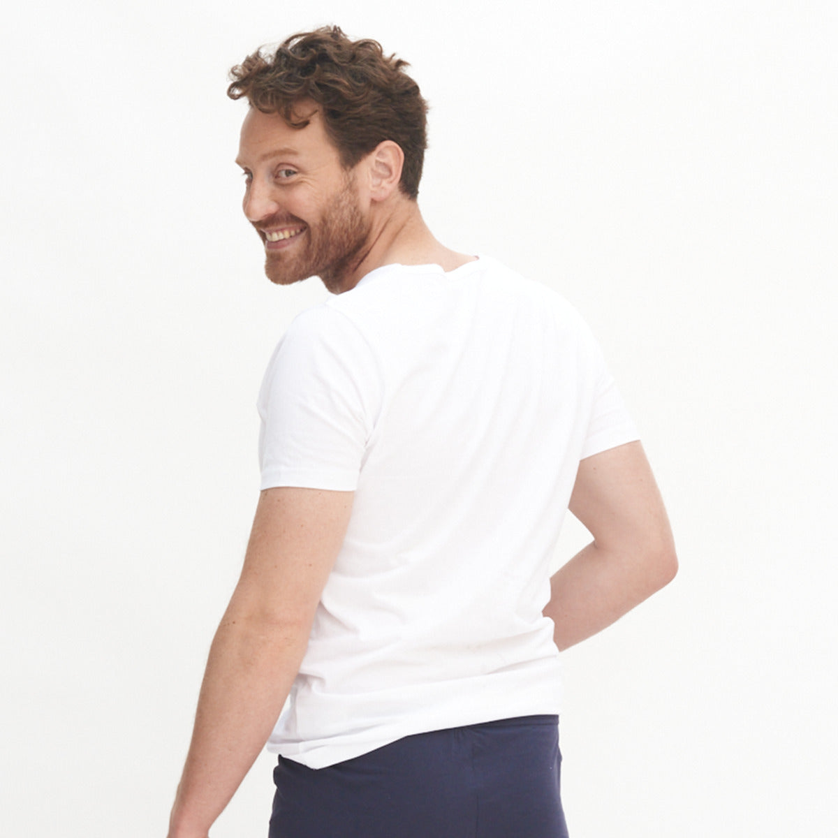 Duo de t-shirt col V DEAN 100% coton bio - LIVING CRAFTS