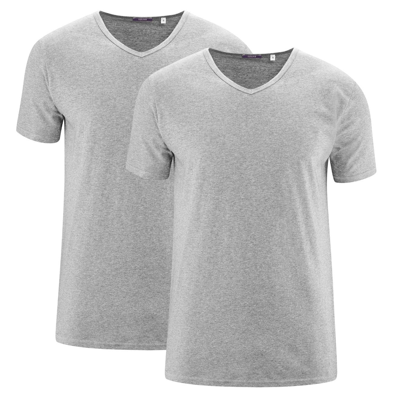 Duo de t-shirt col V DEAN 100% coton bio - LIVING CRAFTS