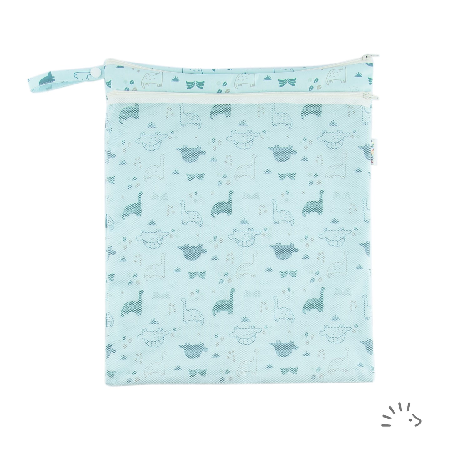 Sac à couches avec zip polyester - POPOLINI