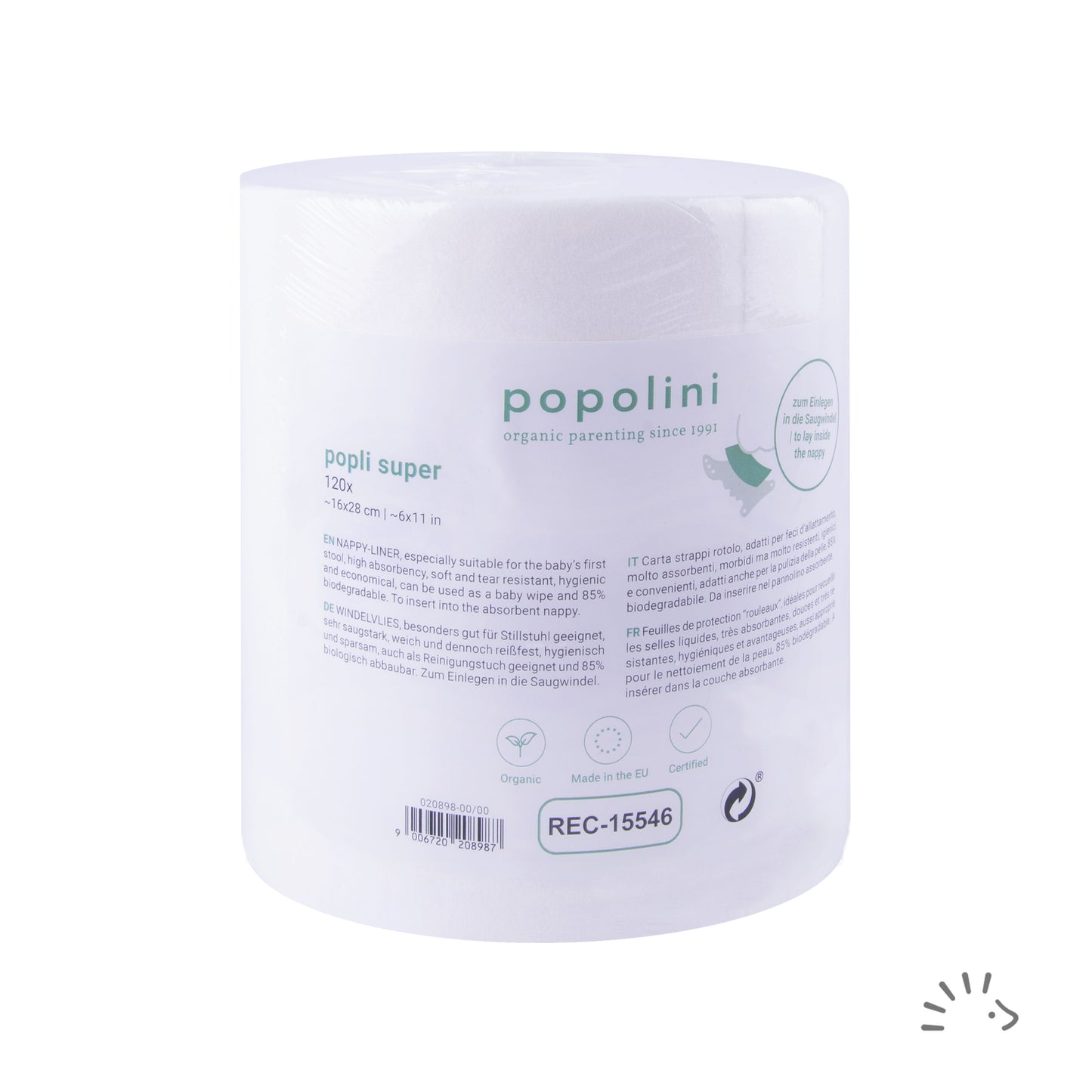 Rouleau de voiles 120 feuilles - POPOLINI