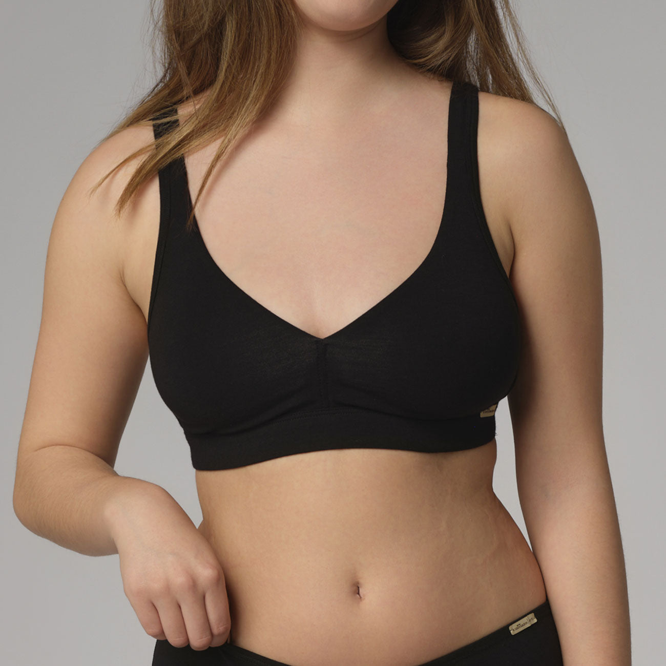 Soutien-gorge en coton large bretelles - COMAZO
