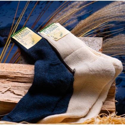 Mi-chaussettes 70% laine 30%Soie