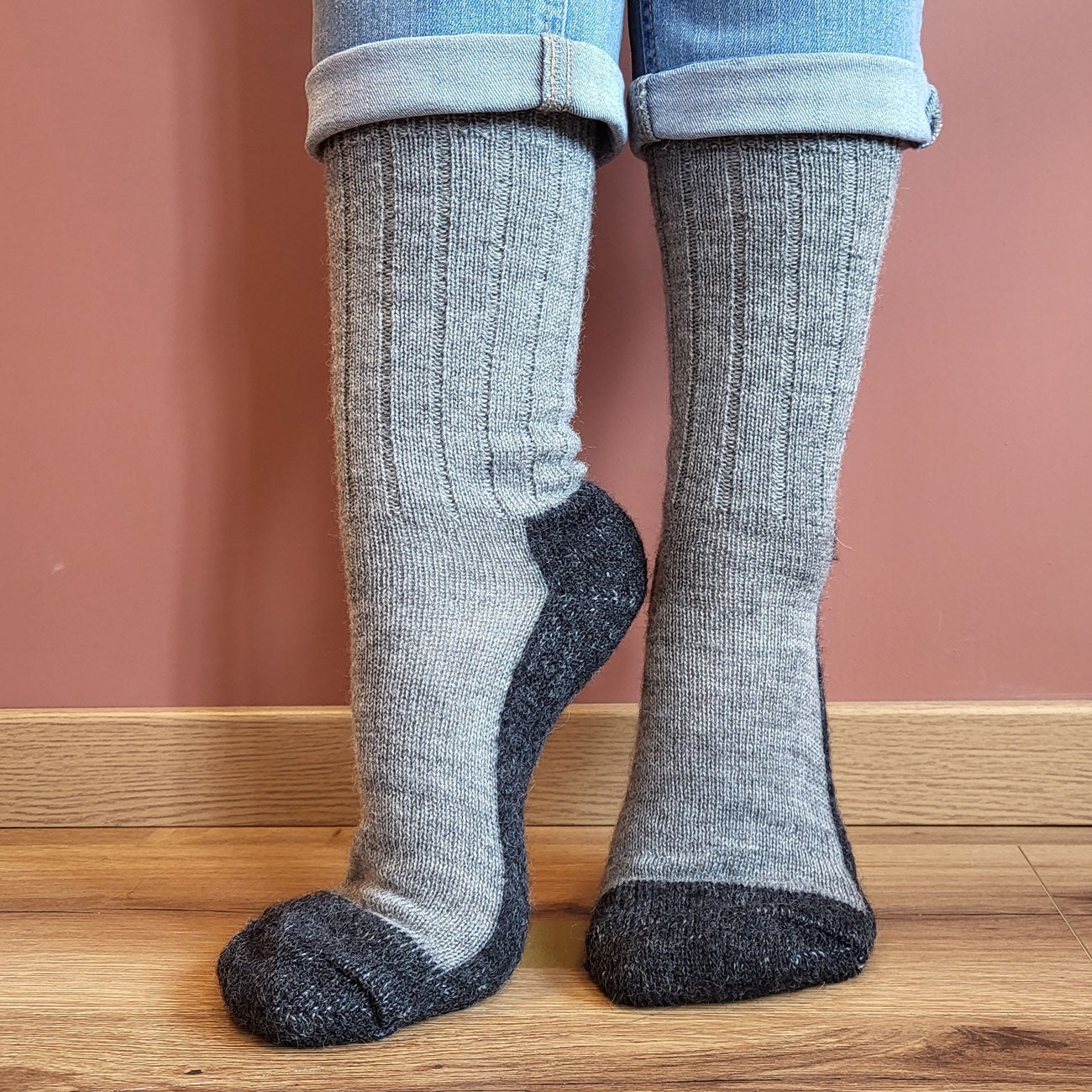Chaussettes treck 100% Laine - HIRSCH