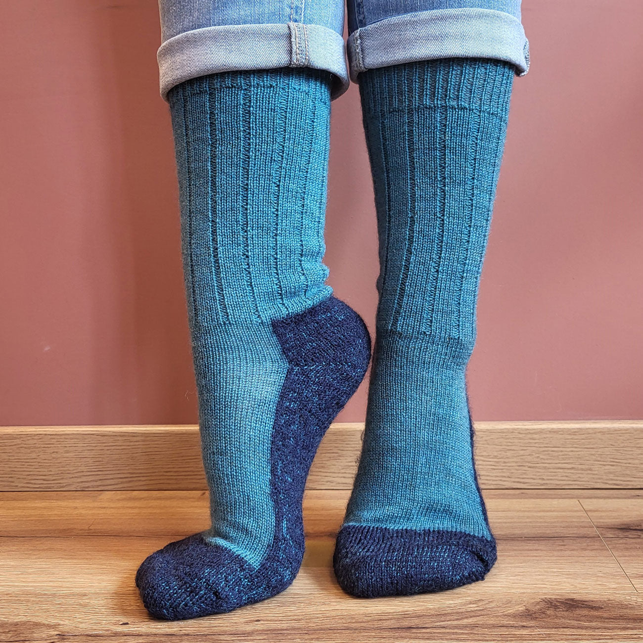 Chaussettes treck 100% Laine - HIRSCH