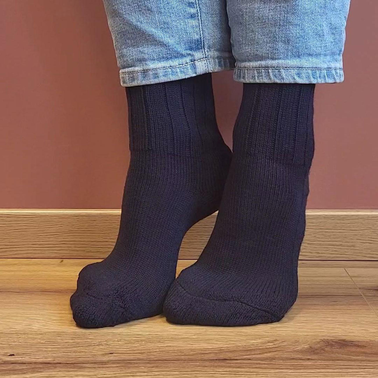 Chaussettes treck 85% laine 15% coton bio - HIRSCH