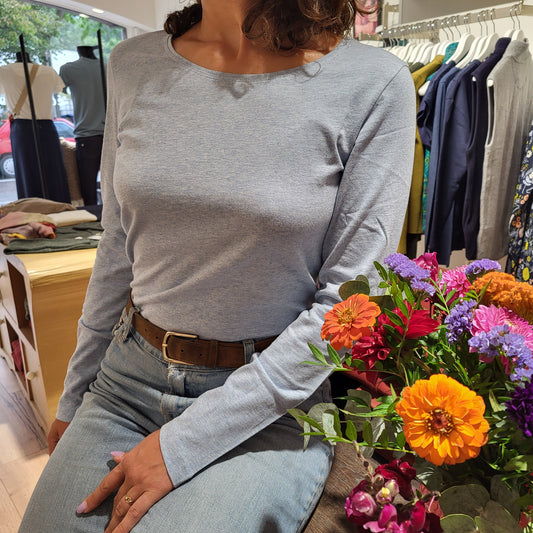 T-shirt basic manches longues 100% coton bio - MADNESS