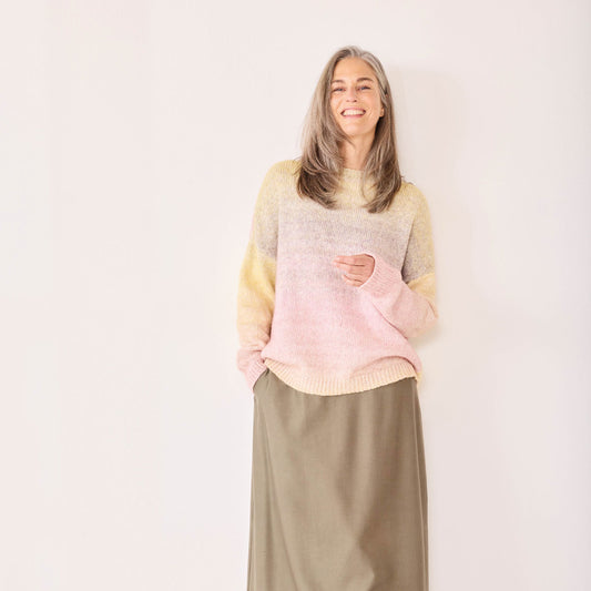 Pull multicolor en coton et alpaga - MADNESS