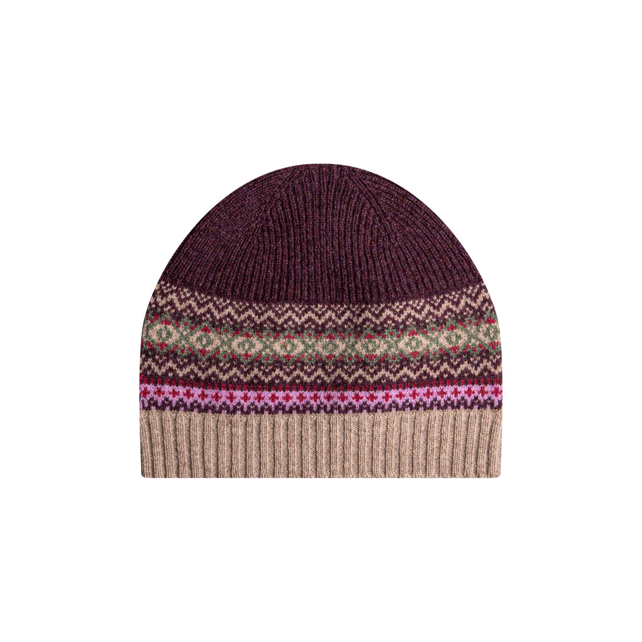 Bonnet ALPINE en jacquard 100% laine mérinos - ERIBE