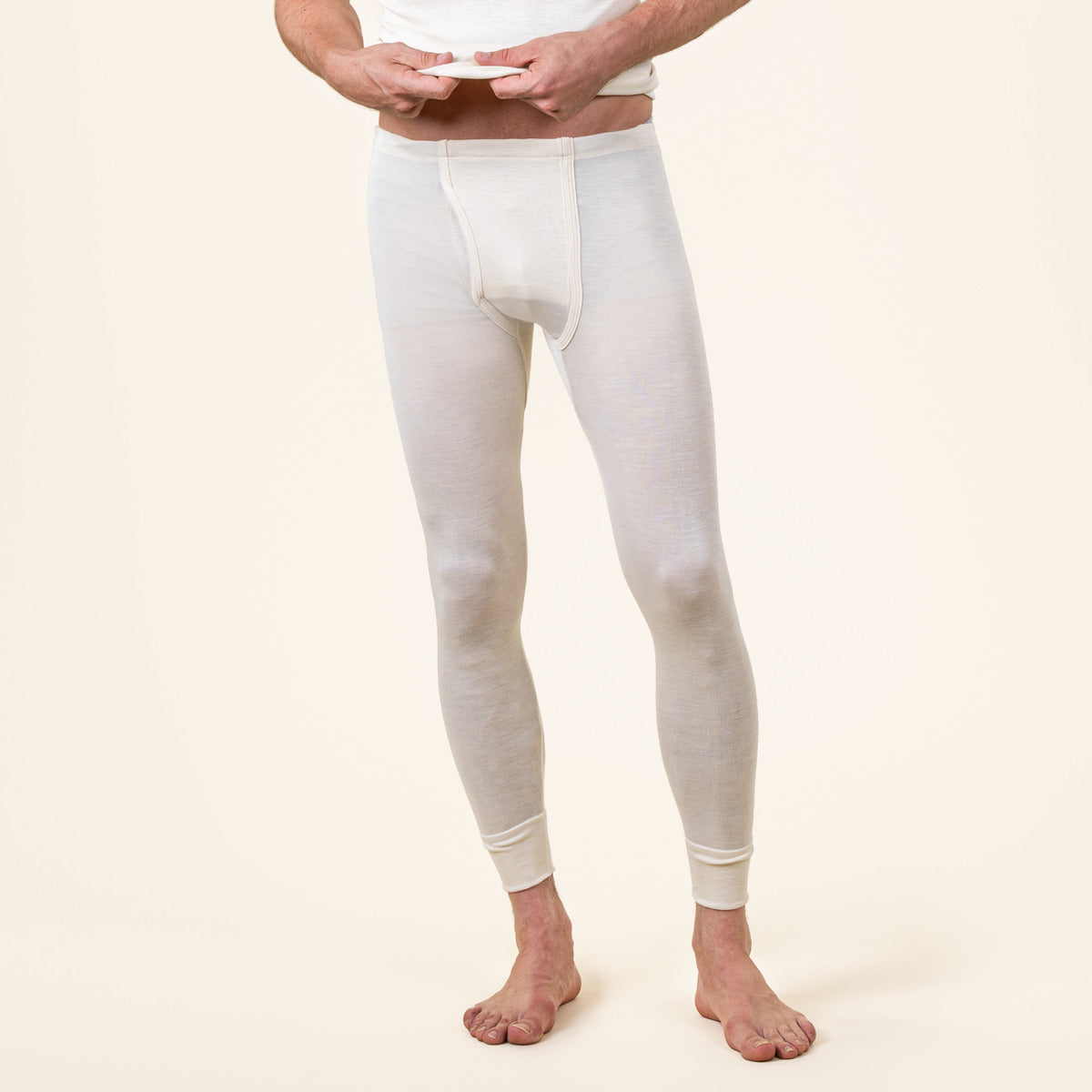 Caleçon long HENRY en laine et soie - LIVING CRAFTS