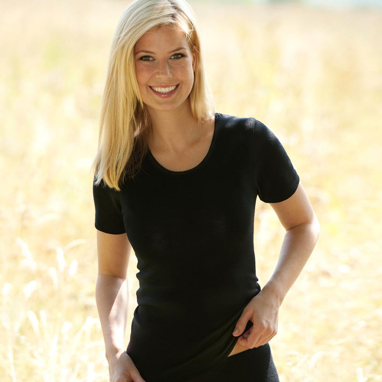 Maillot manches courtes 70% Laine 30% Soie - ENGEL