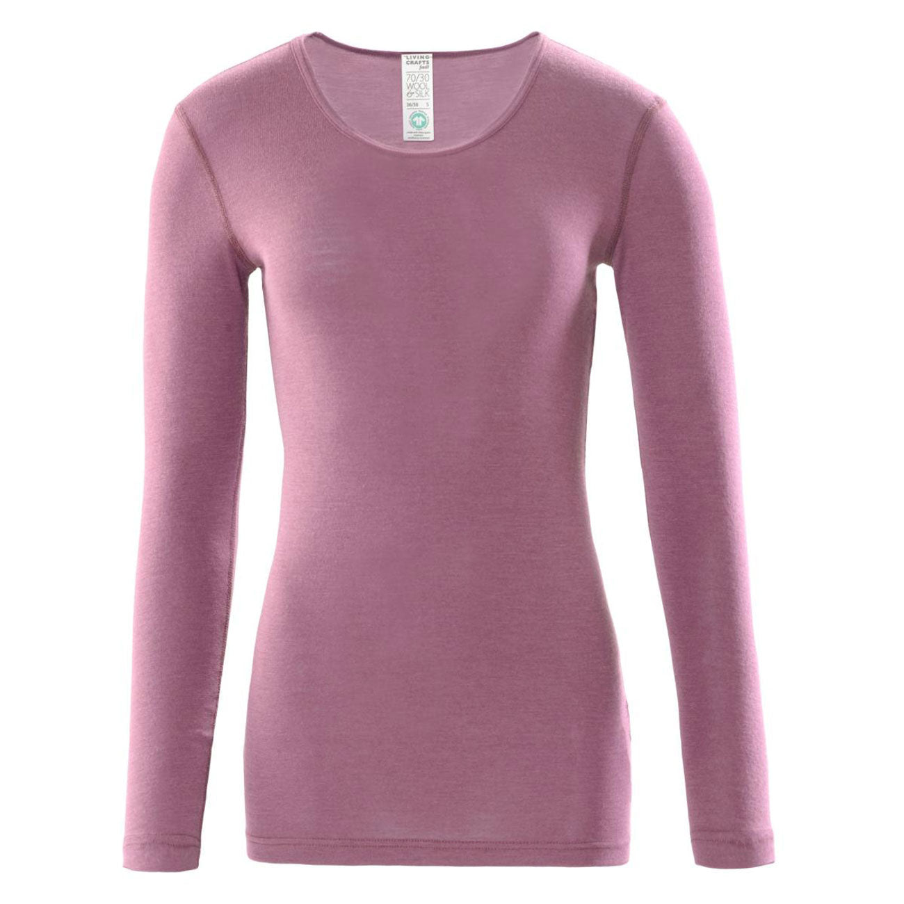 Manches longues FELICIA col V 70% Laine 30% Soie - LIVING CRAFTS