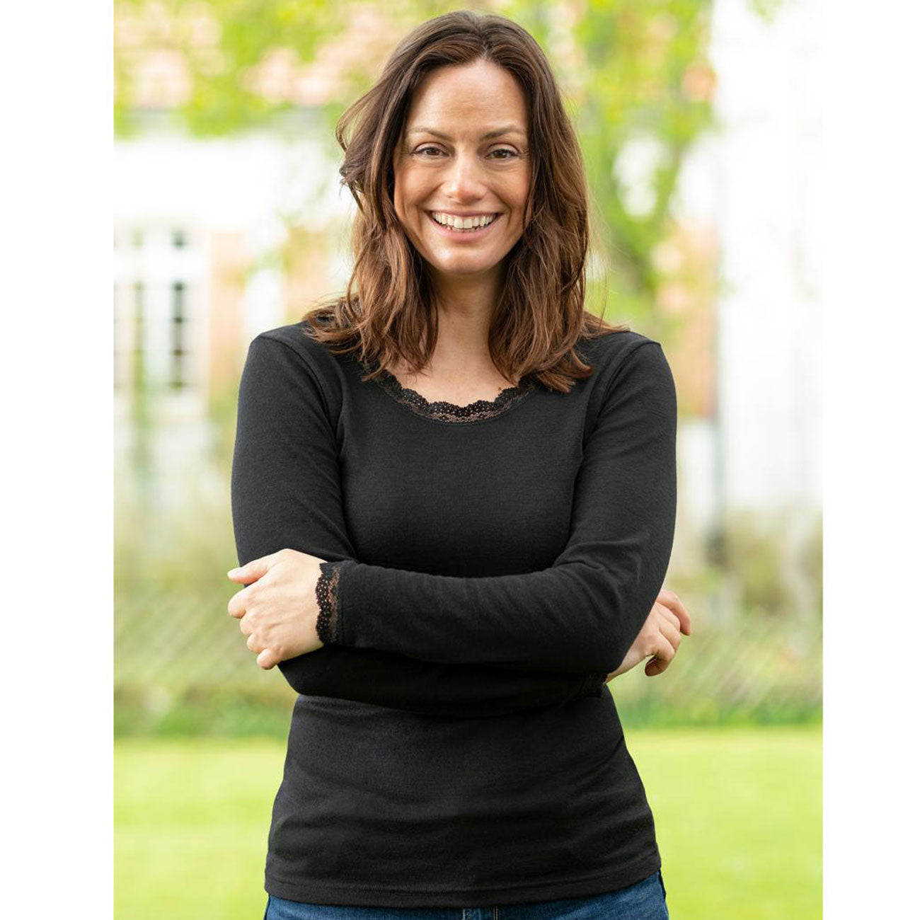 Manches longues Dentelle 70% Laine 30% Soie - ENGEL