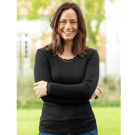 Manches longues Dentelle 70% Laine 30% Soie - ENGEL