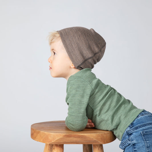 Bonnet en laine et soie pour enfant - ENGEL