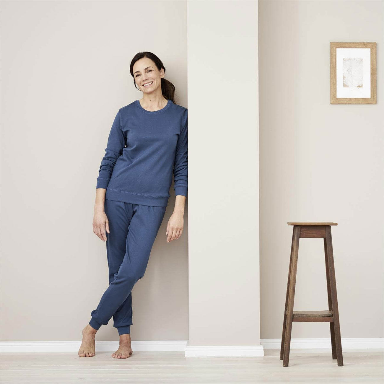 Pyjama femme certifié éthique marine