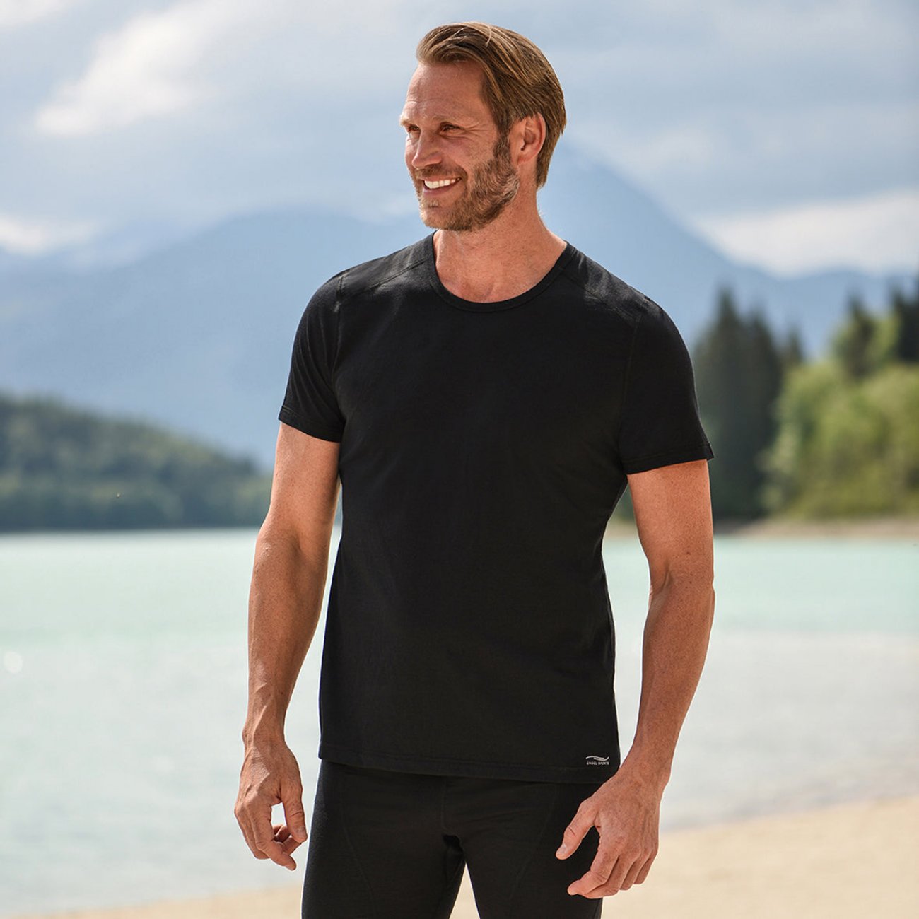 T-Shirt manches courtes homme laine et soie - ENGEL SPORT