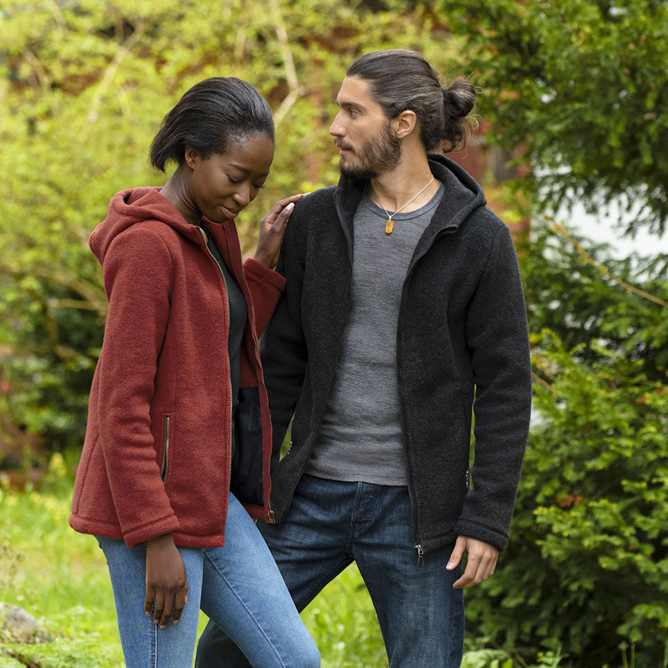 Veste à capuche femme 100% laine polaire - ENGEL