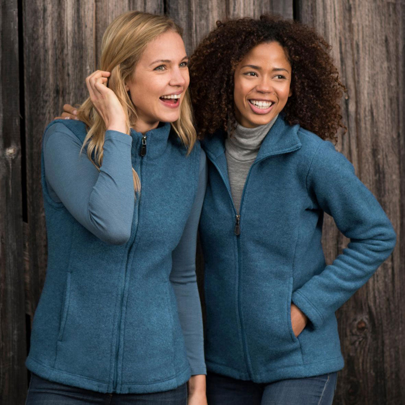 Veste femme en maille polaire de laine - ENGEL