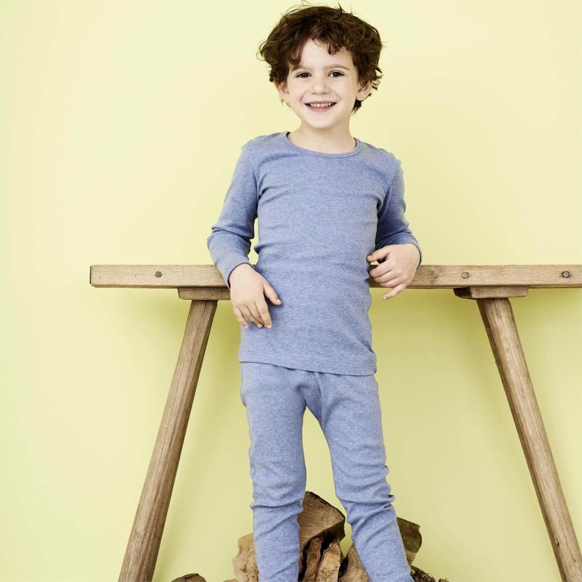 Maillot enfant manches longues HORSE 100% coton bio - Living Crafts