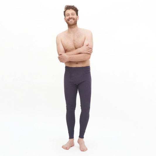 Caleçon long avec ouverture JONATHAN 100% coton bio - LIVING CRAFTS