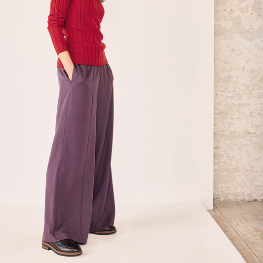 Pantalon coupe large en eco-vero et laine - MADNESS