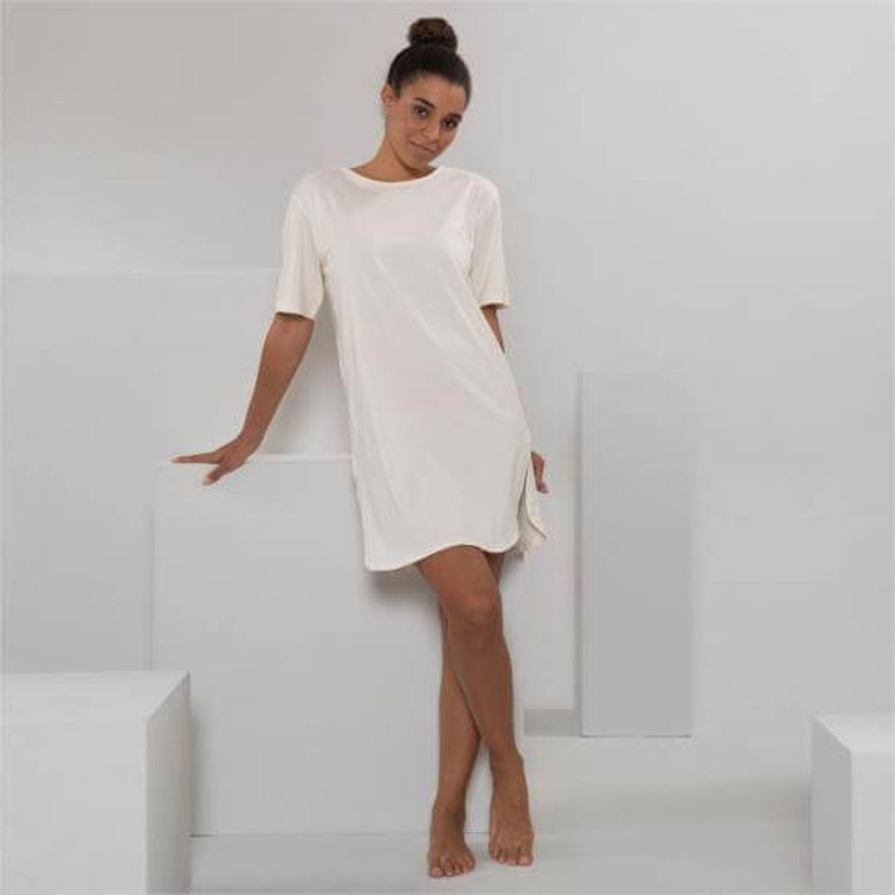 T-Shirt large de nuit BERIT en coton bio - LIVING CRAFTS