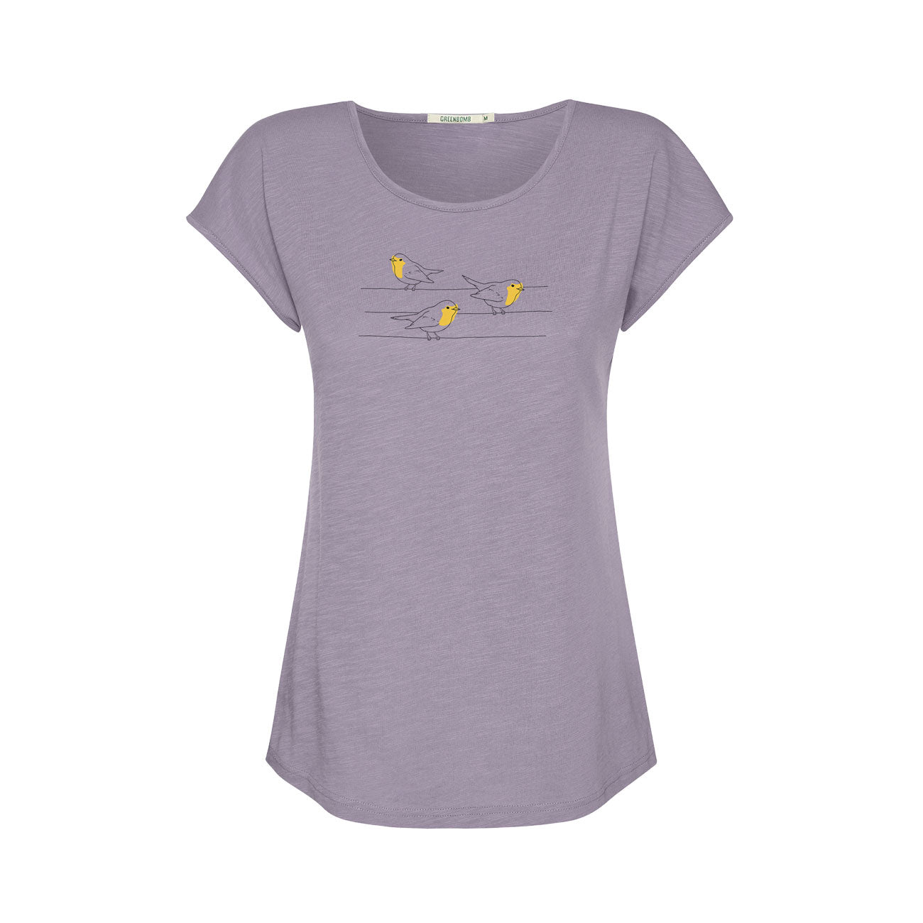 T-shirt imprimé oiseau en coton bio - GREENBOMB