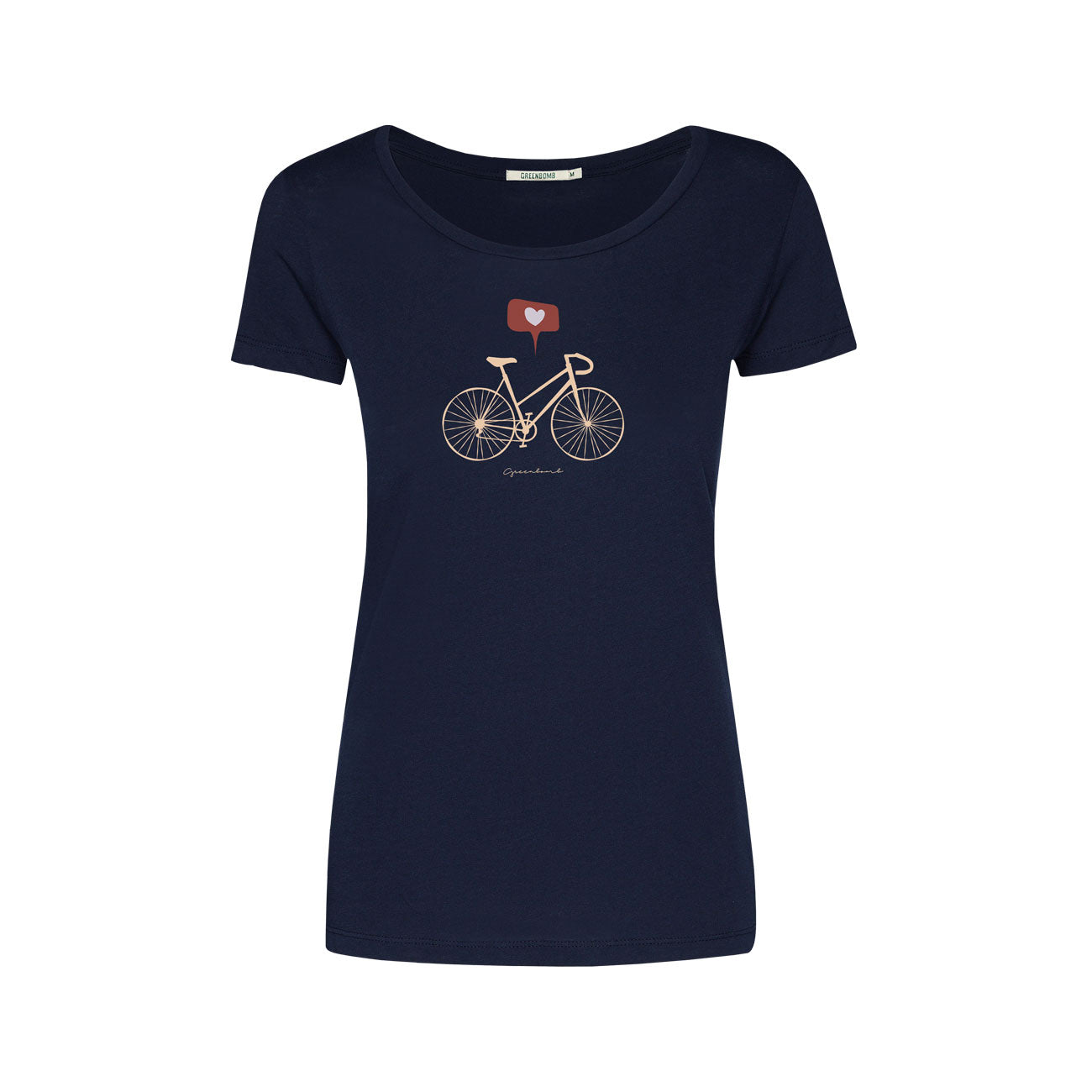 T-shirt amoureux du vélo en coton bio - GREENBOMB