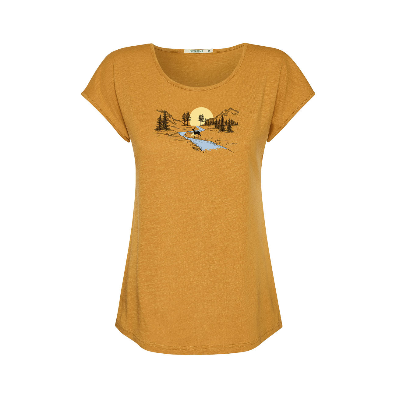 T-shirt imprimé rivière en coton bio - GREENBOMB