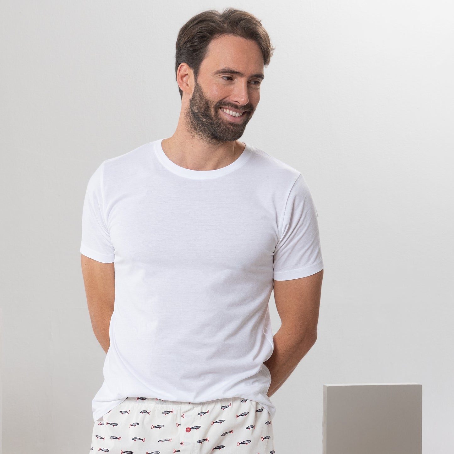 Duo t-shirts basiques FABIAN col rond - LIVING CRAFTS