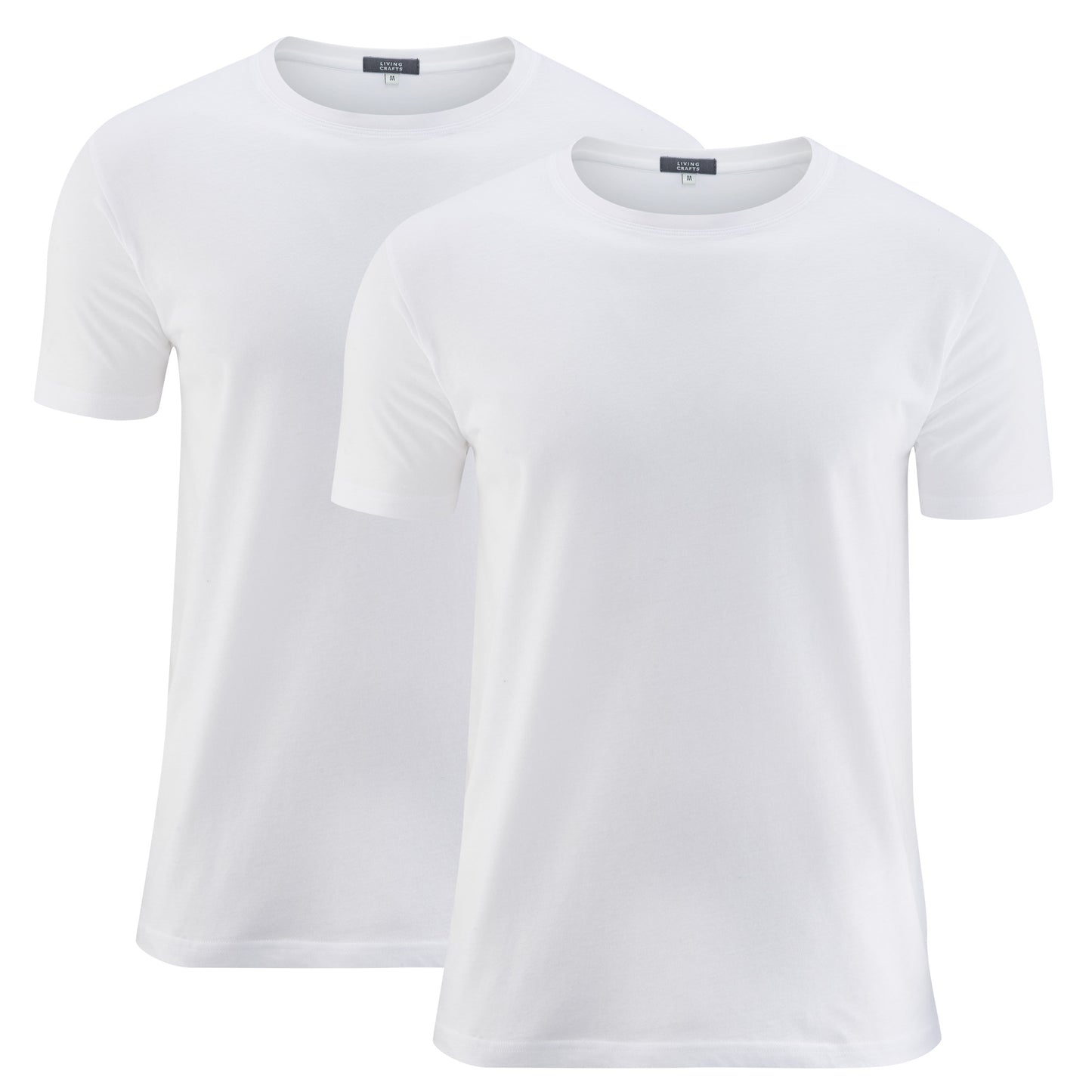 Duo t-shirts basiques FABIAN col rond - LIVING CRAFTS