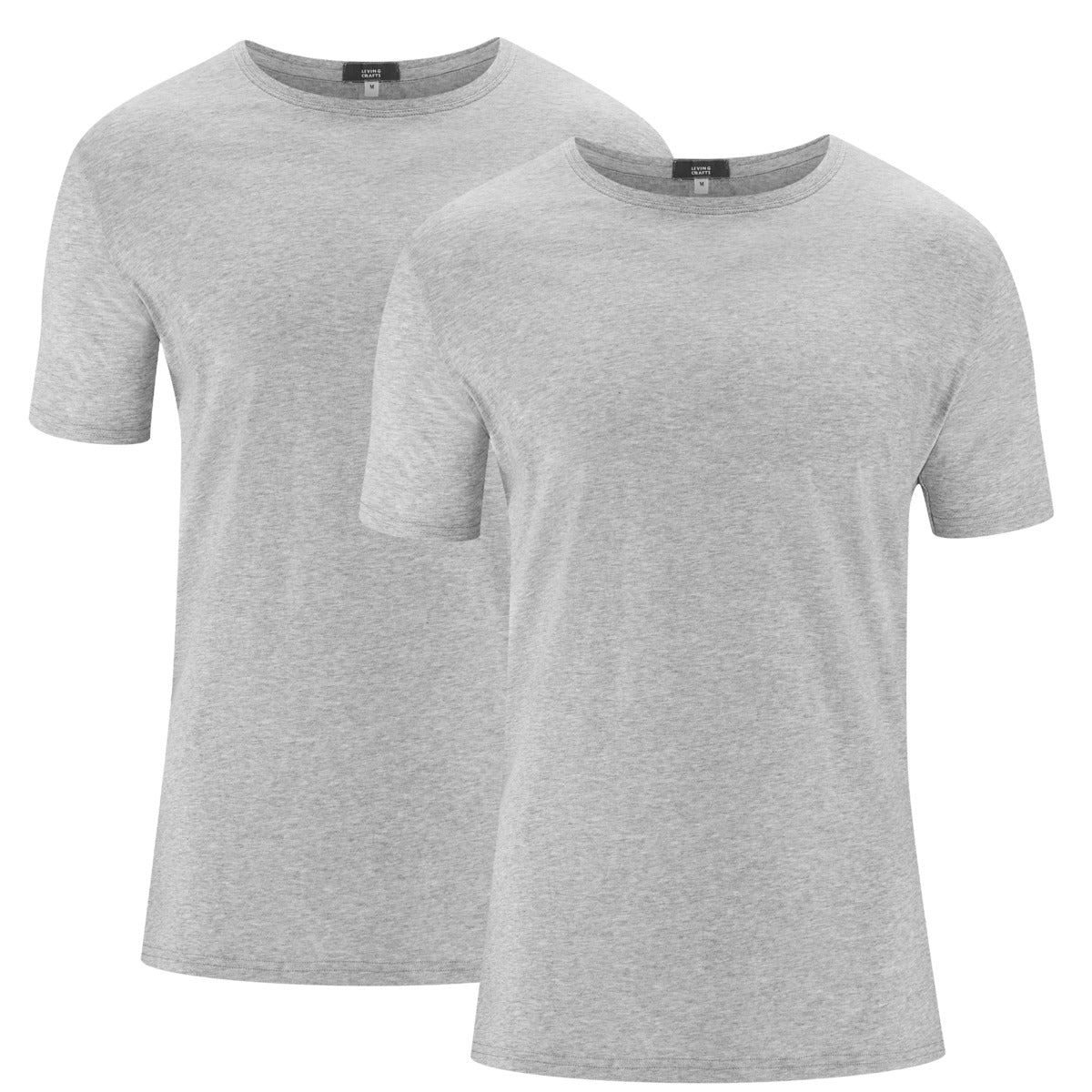 Duo t-shirts basiques FABIAN col rond - LIVING CRAFTS