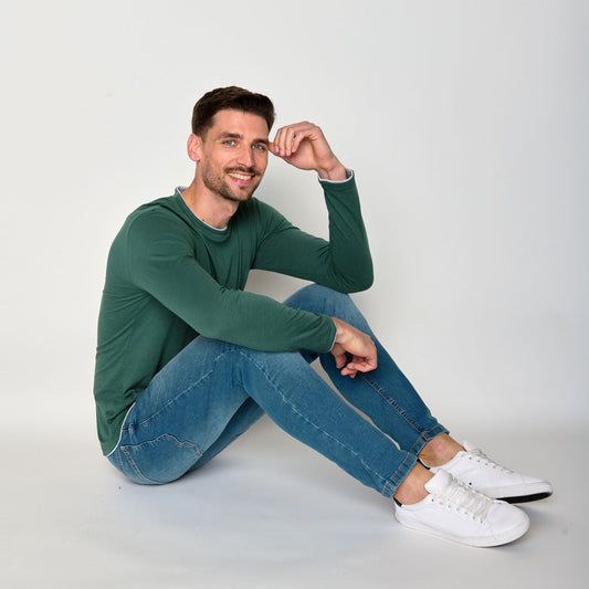 T-shirt manches longues en coton bio - GREENBOMB