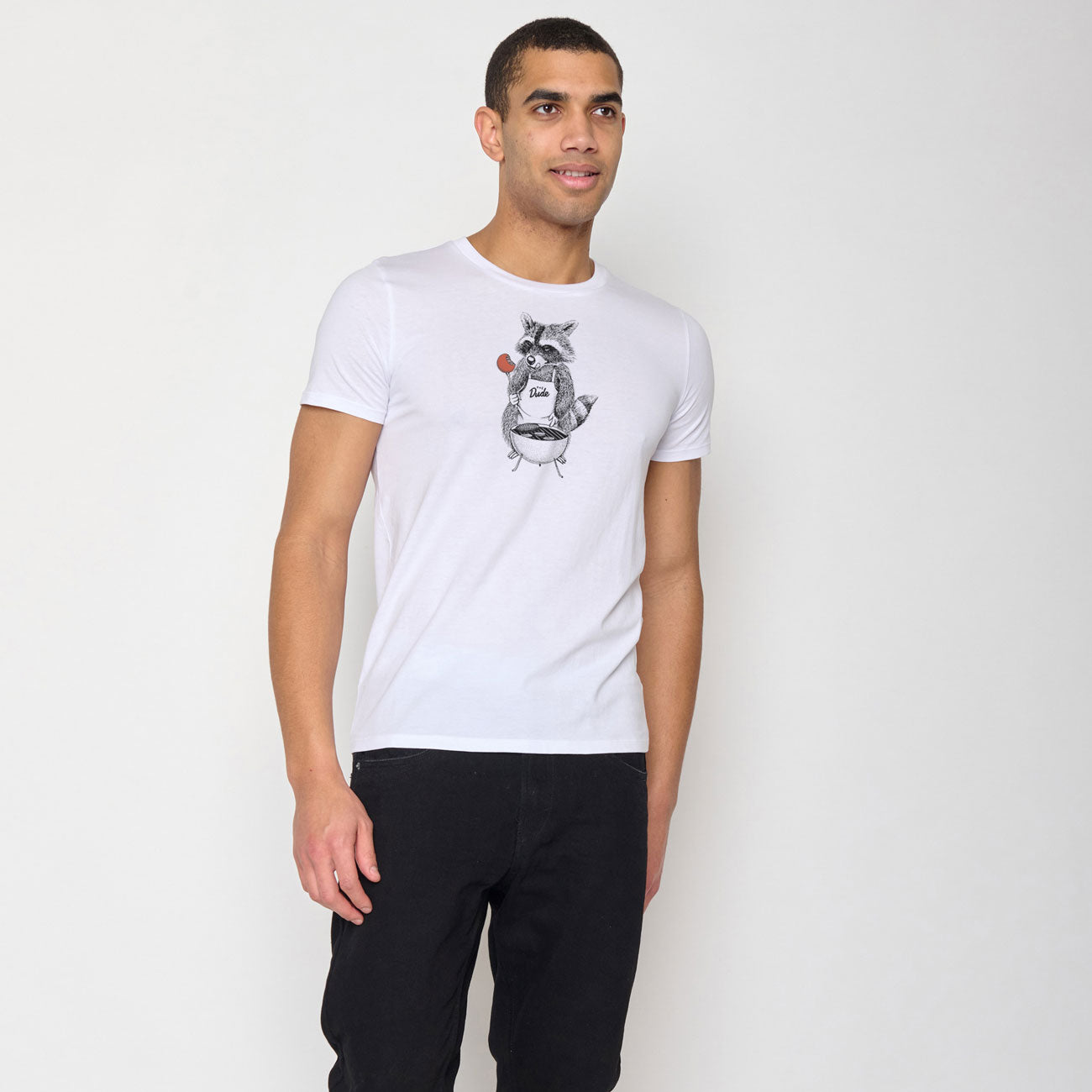 T-shirt Raton-Laveur bbq en coton bio - GREENBOMB
