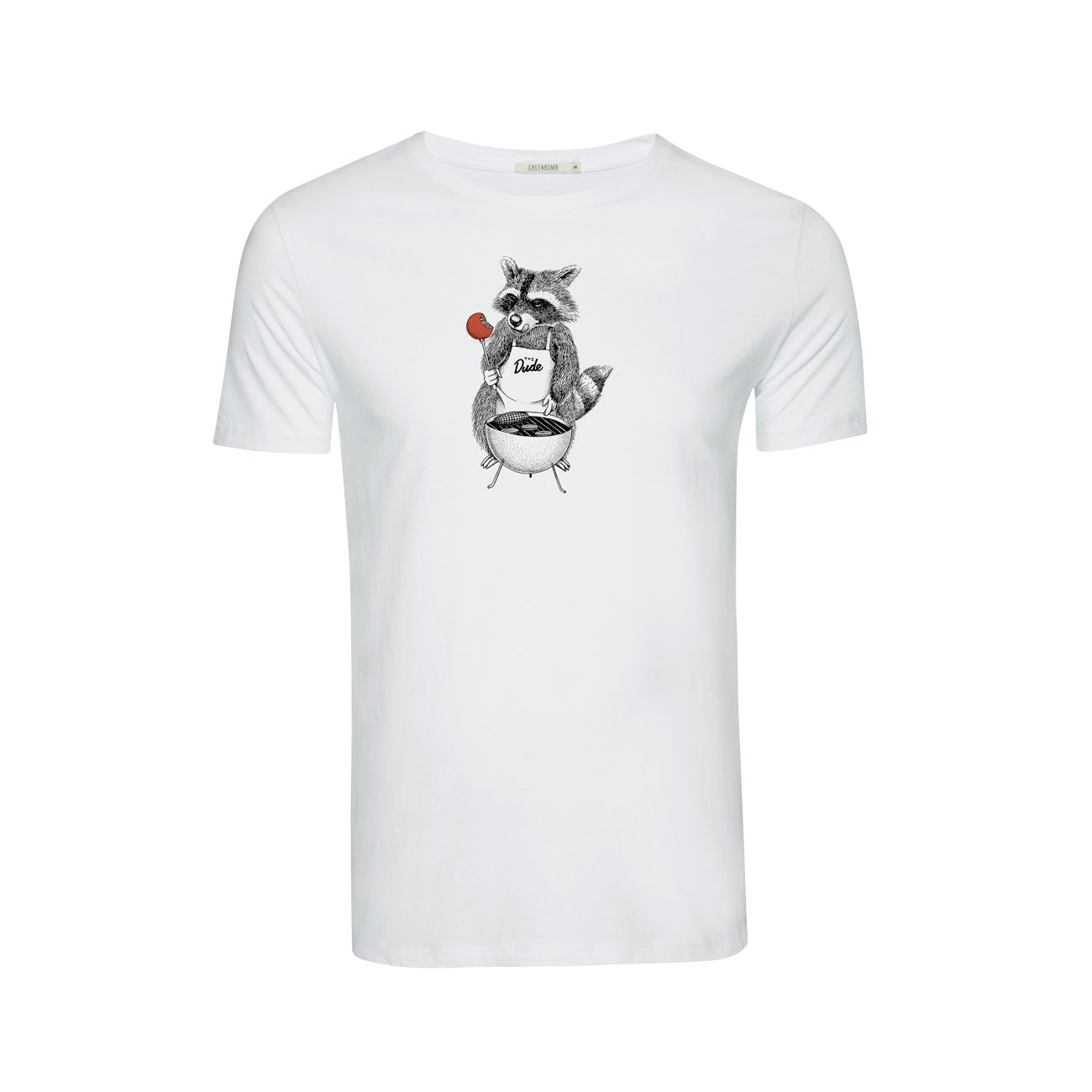 T-shirt Raton-Laveur bbq en coton bio - GREENBOMB