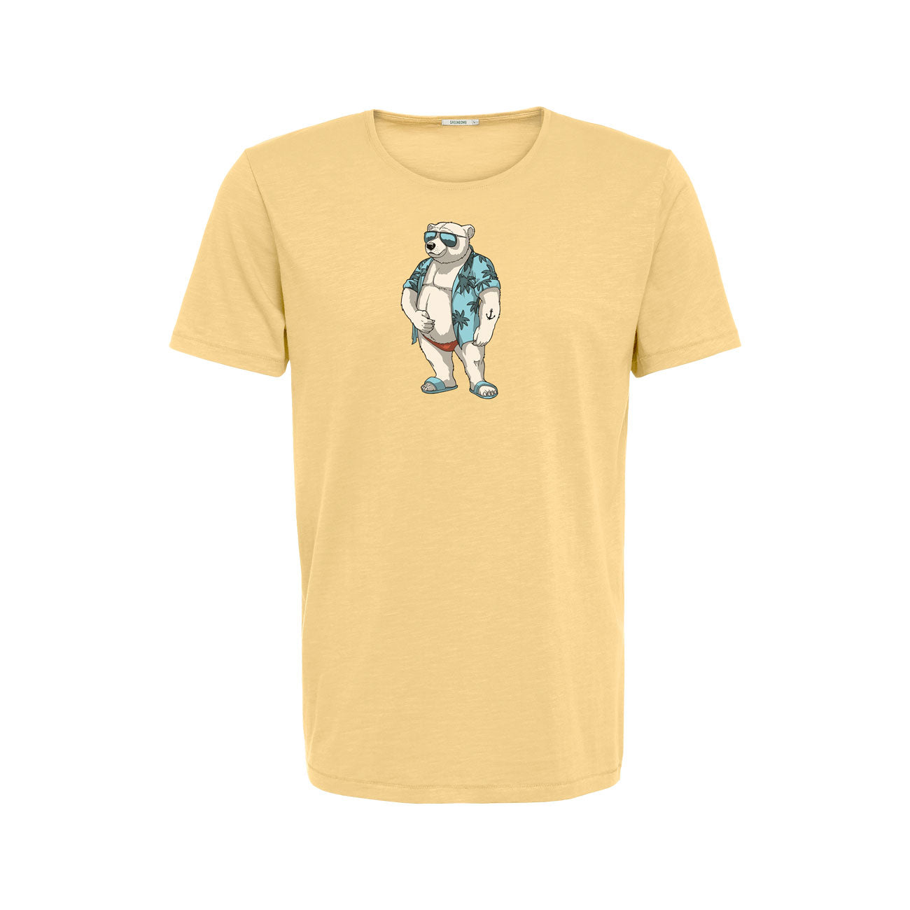 T-shirt ours à la plage en coton bio - GREENBOMB