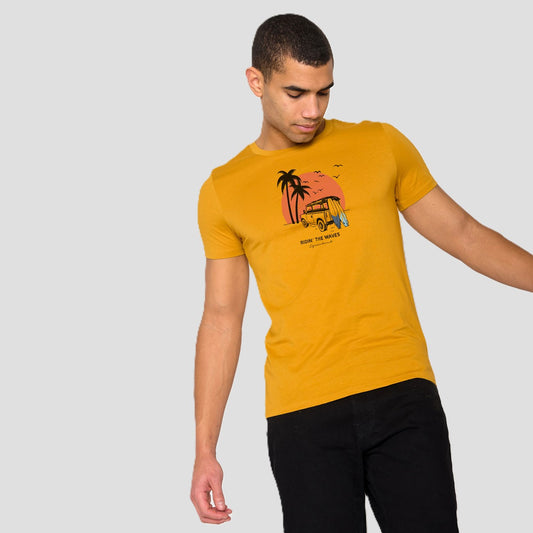 T-shirt van et surf en coton bio - GREENBOMB