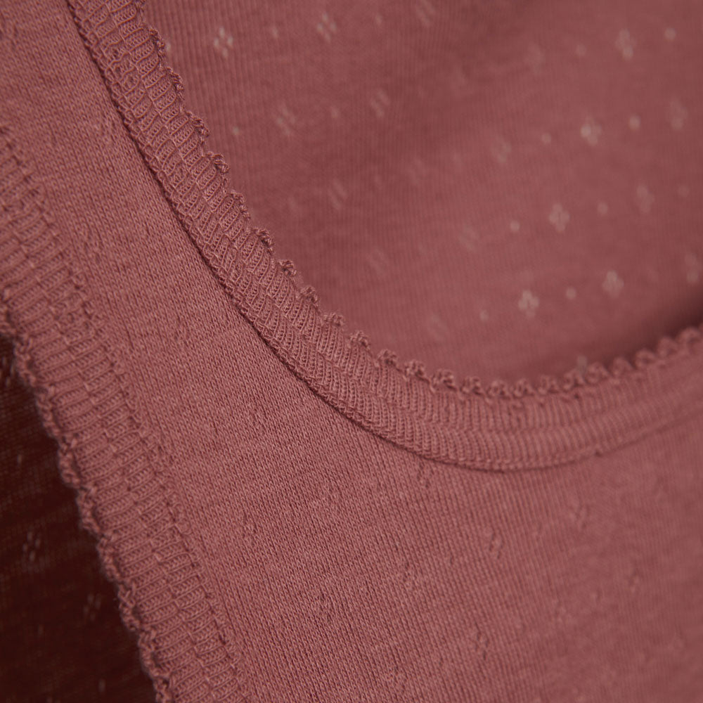 Débardeur 100% coton bio, pointelle - COMAZO