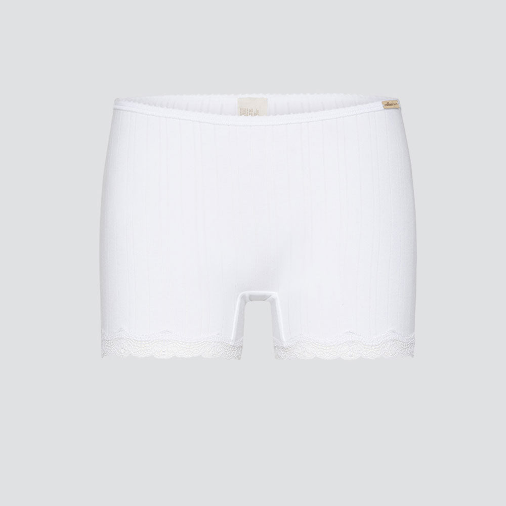 Boxer pour femme cotelé avec dentelle - COMAZO