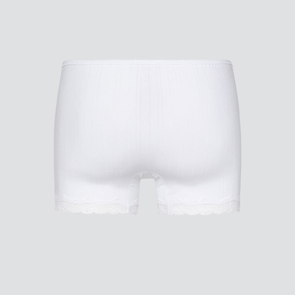 Boxer pour femme cotelé avec dentelle - COMAZO