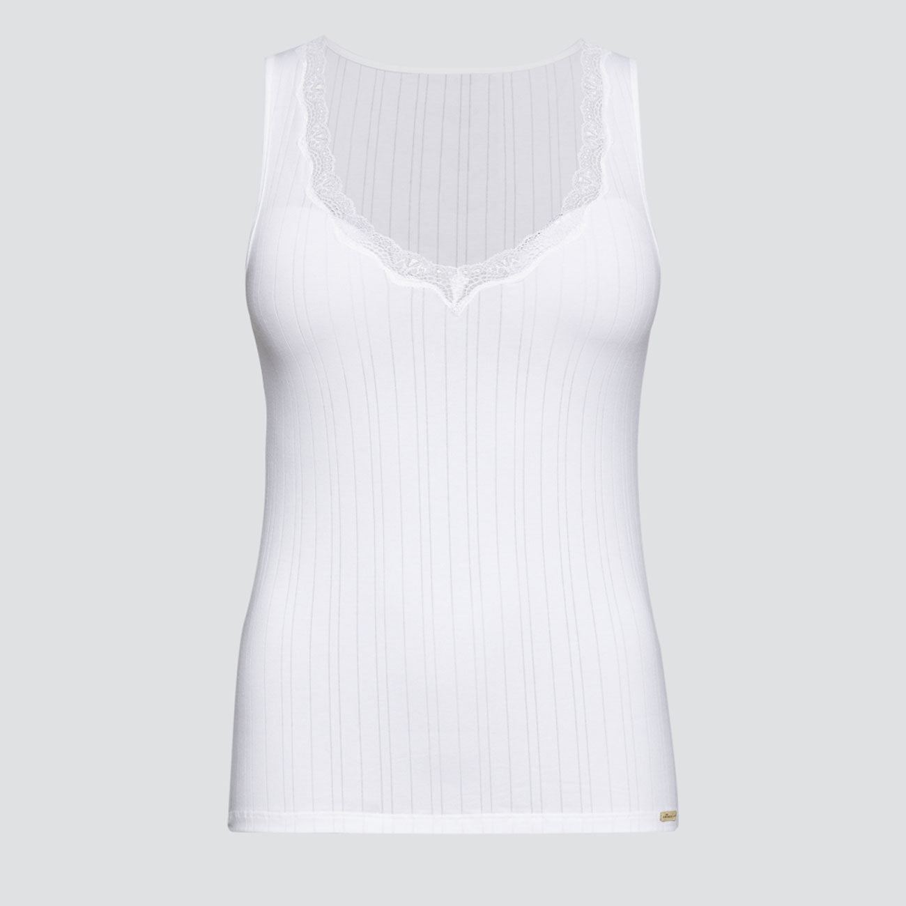 Débardeur encolure V en dentelle - COMAZO