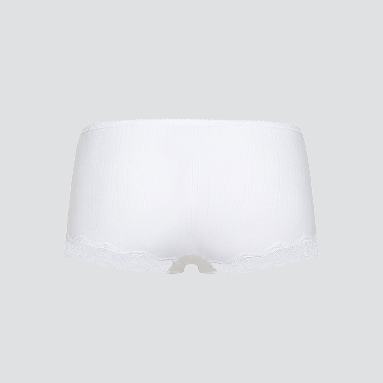 Shorty côtelé et dentelle - COMAZO