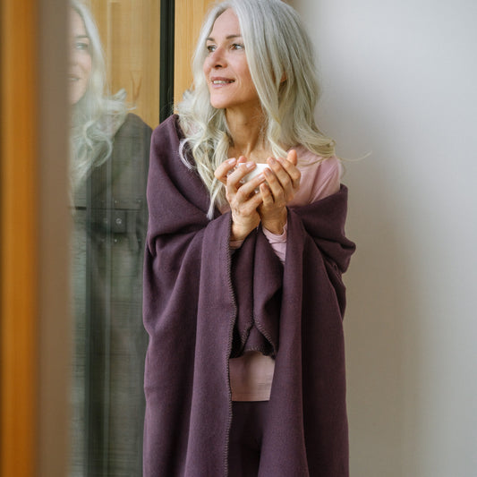 Plaid en 100% coton bio CAMBRIDGE - LIVING CRAFTS