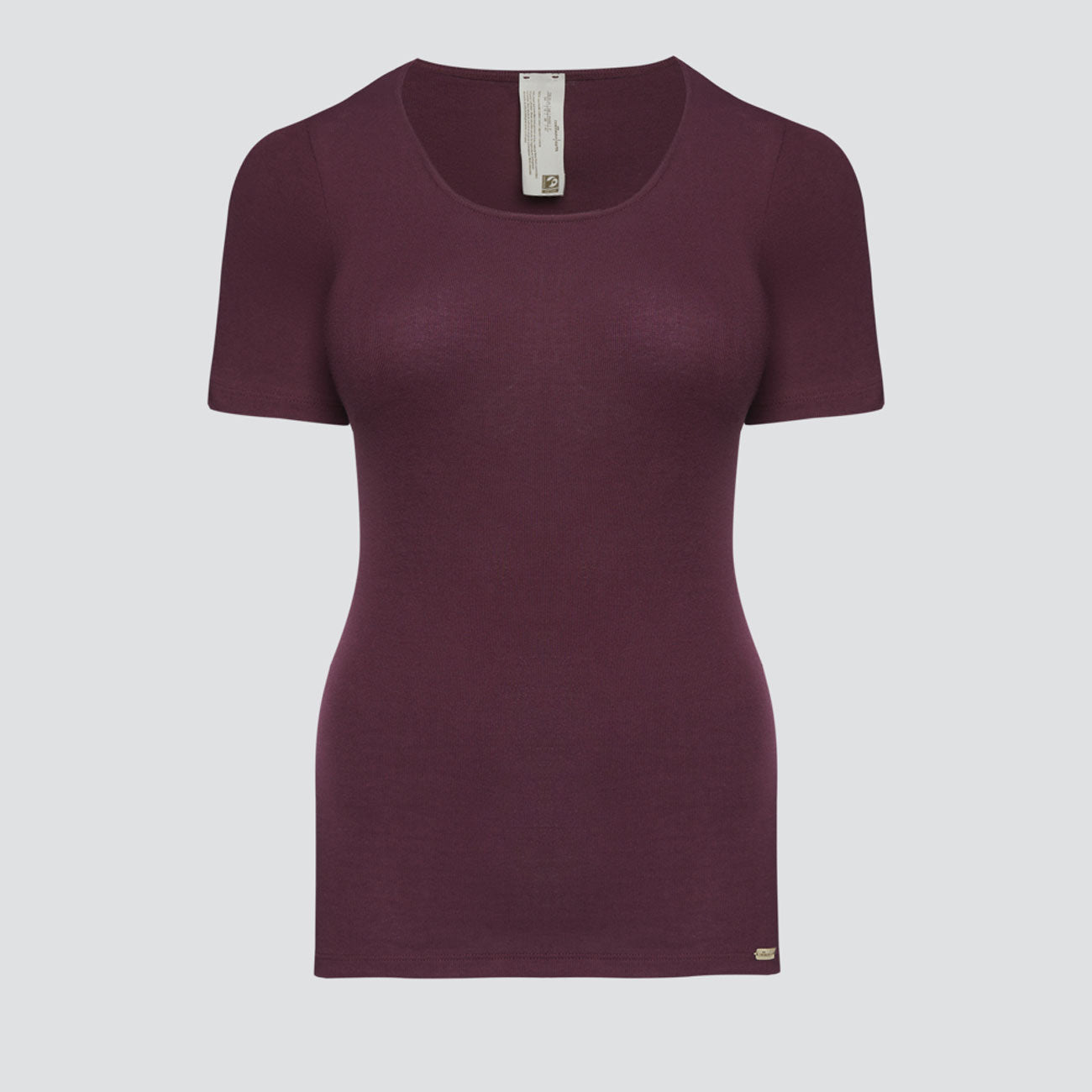 Maillot manches courtes fines côtes 100% coton bio - COMAZO