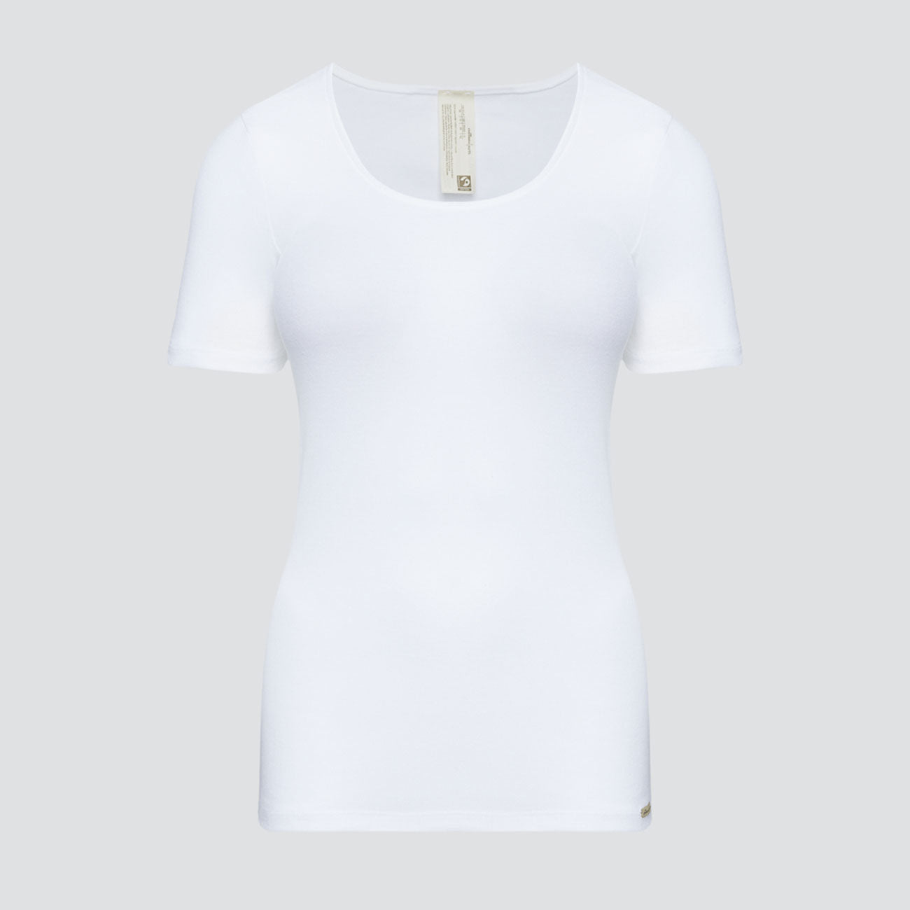 Maillot manches courtes fines côtes 100% coton bio - COMAZO