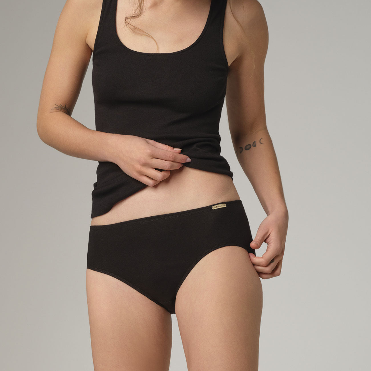 Culotte taille haute fines côtes 100% coton bio - COMAZO