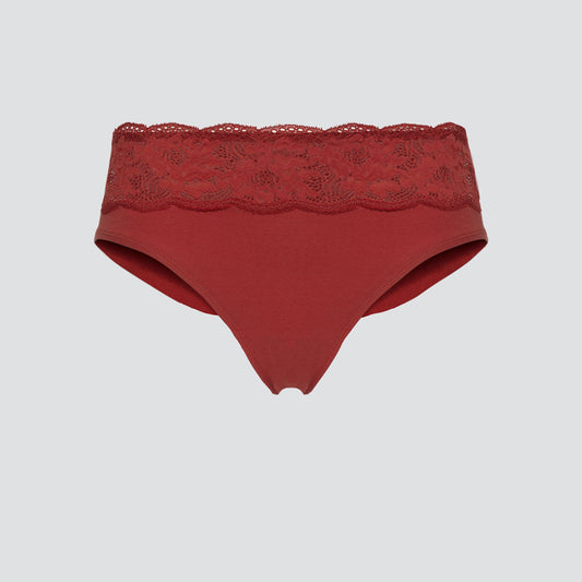 Shorty brésilien avec dentelle à la taille - COMAZO