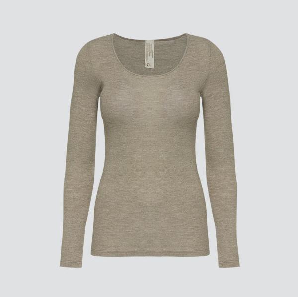 Maillot manches longues en coton laine et soie - COMAZO