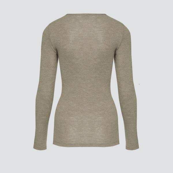 Maillot manches longues en coton laine et soie - COMAZO